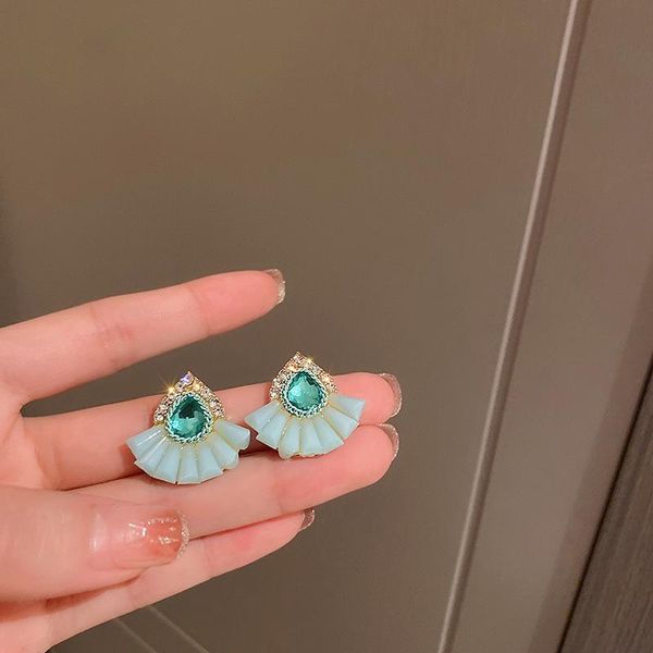 

dangle & chandelier 2021 arrival fashion sweet crystal drop earrings contracted temperament acrylic geometric trend women jewelry, Silver