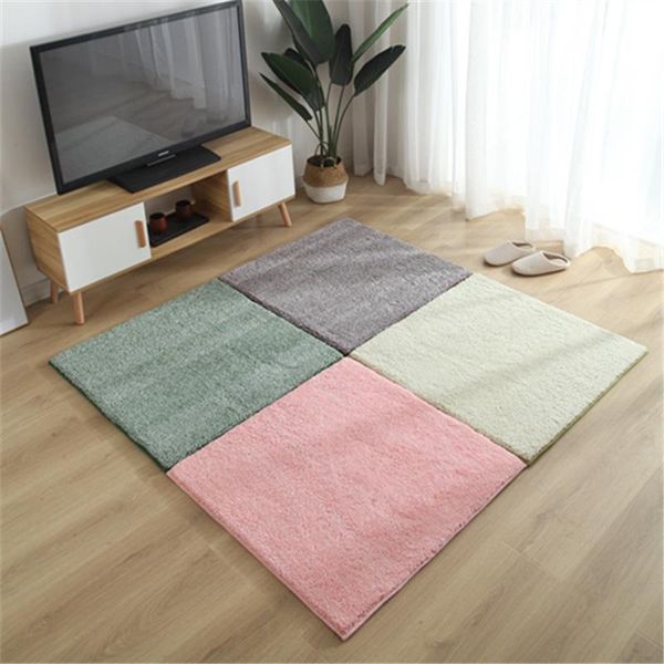 

carpets solid color thick island velvet carpet modern living room area rug kids tatami split splice climbing pad home decoration