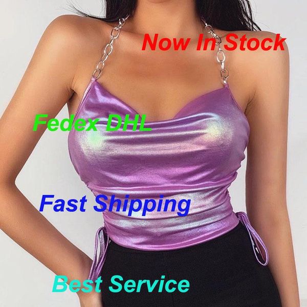 

women's tanks & camis women fashion slimming sleeveless wrapped vest neck-hanging pleated drawstrings cami ladies party clubwear p, White