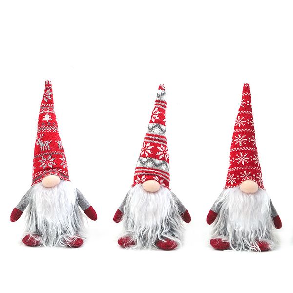 

christmas supplies faceless doll doll rudolph pointed hat doll home shopping mall window atmosphere decoration supplies