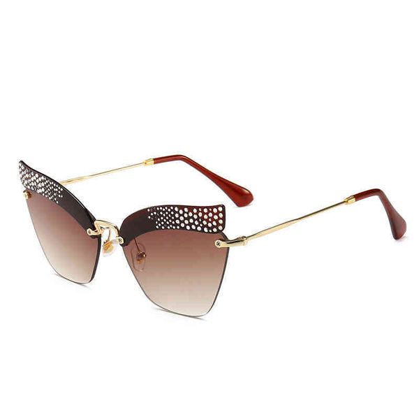 

diamond inlaid modern sunglass trendy street show sunglass smu59t, White;black