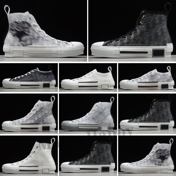 

designer shoes mens sneakers b23 women men brands fashion oblique womens high technical canvas leather bee classic trainers