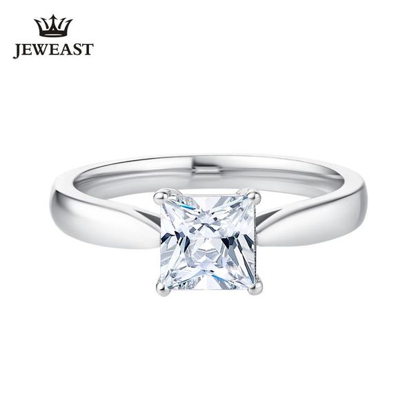 

cluster rings dr natural diamond 18k gold pure ring real solid trendy classic party fine jewelry sell 2021, Golden;silver