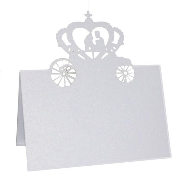 

greeting cards 50pcs place name invitation wedding party decoration favor (pumpkin car)