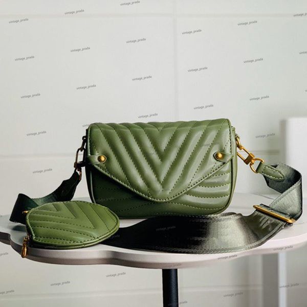 

genuine leather wave multi-pochetteÂ tote crossbody bags women's men luxury designer mylon fashion shopping wallet camera cases card pur