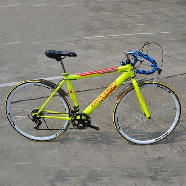 

cycling road 26 inch 21 speed double disc brake system high carbon steel bikes