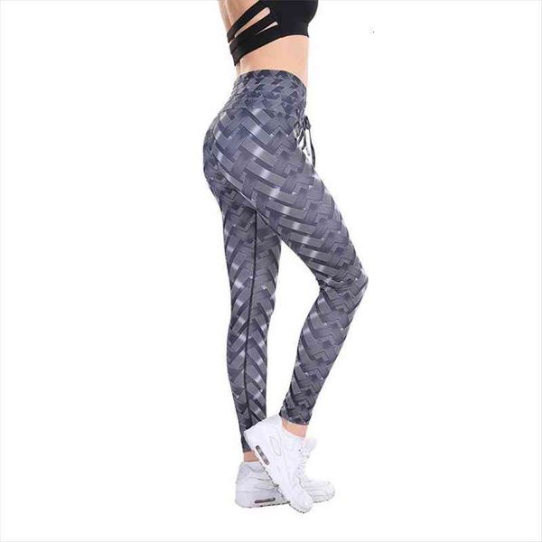 

fashion high waist women legging push up workout skinny printing casual slim elastic fitness, Black