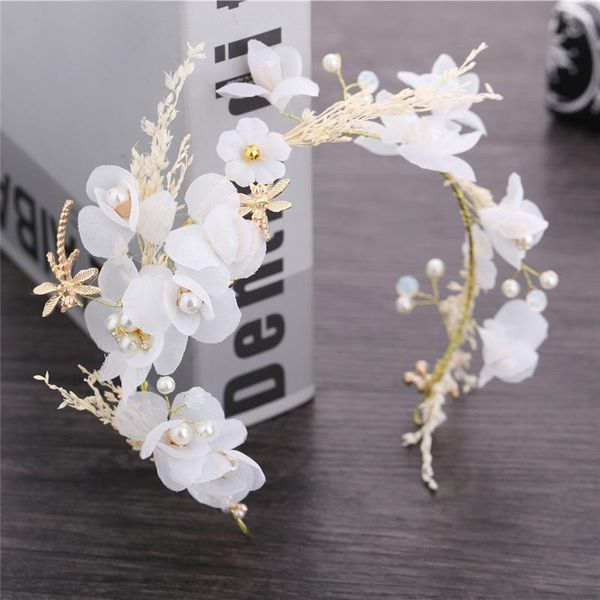

hair clips & barrettes bride wedding headdress all over the sky dried flowers and sen jewelry accessories hairband garland plate, Golden;silver
