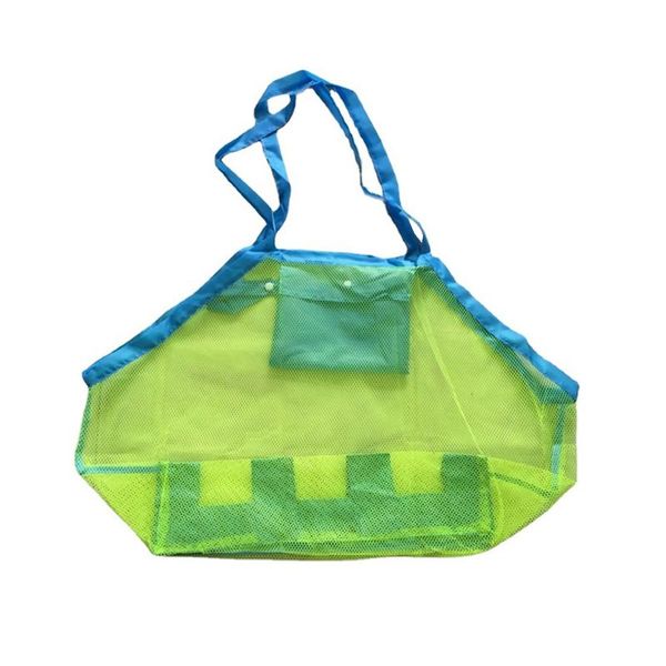 

portable foldable kids toy sand away travel clothes multifunction large mesh durable beach tote storage bag reusable outdoor bags