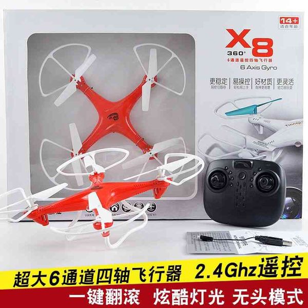 

factory approved children's remote control toys cool light fall resistant model one click rolling aircraft uav