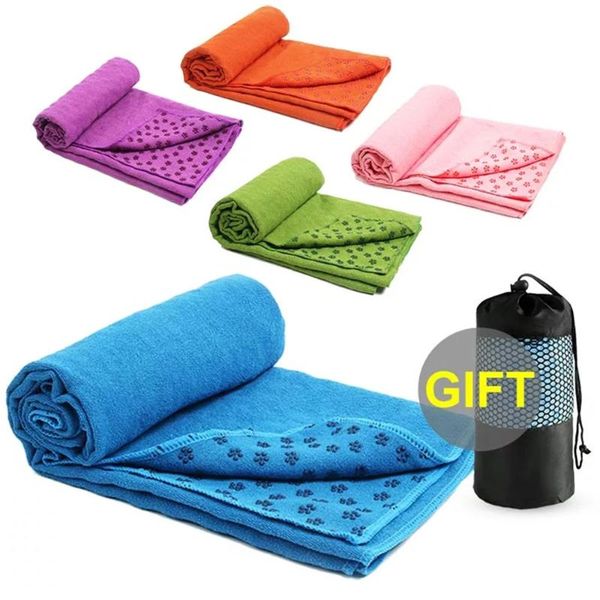 

yoga mat cover towel non-slip blanket pilates training fitness sweat absorbing microfiber thermal blankets