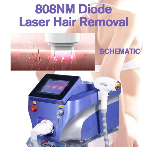 

2022 ice platinum laser 755 1064 808nm diode laser hair removal machines price, Black