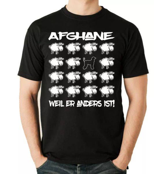 

Afghani Unisex T-Shirt Black Sheep by siviwonder Dog Motif, Mainly pictures