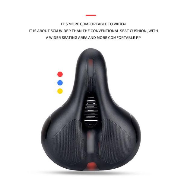 

bike saddles 2021 1pc bicycle seat cushion silicone soft saddle universal comfortable wide compatibly