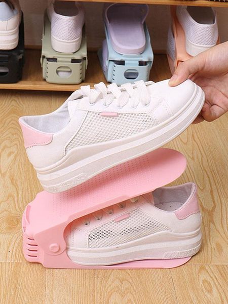 

clothing & wardrobe storage durable adjustable shoe organizer footwear support slot space saving cabinet closet stand shoes rack shoebox