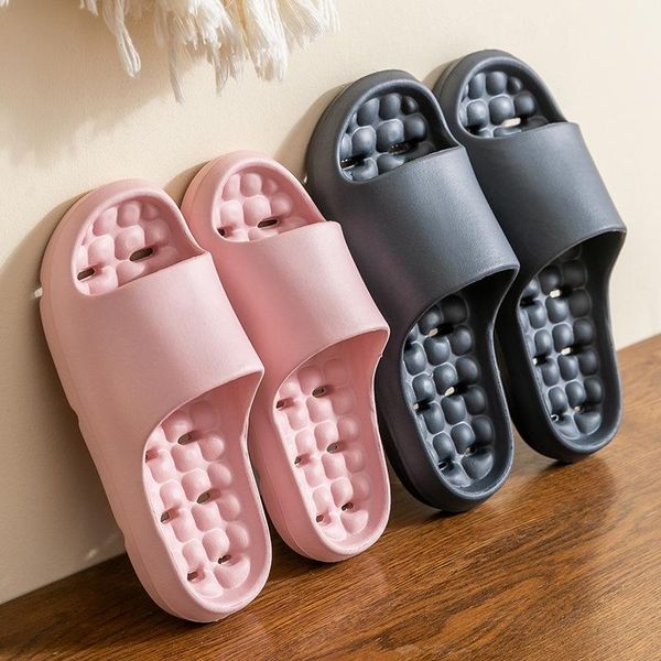 

slippers 2021 summer feminine indoor household shoes bathroom light bath, Black