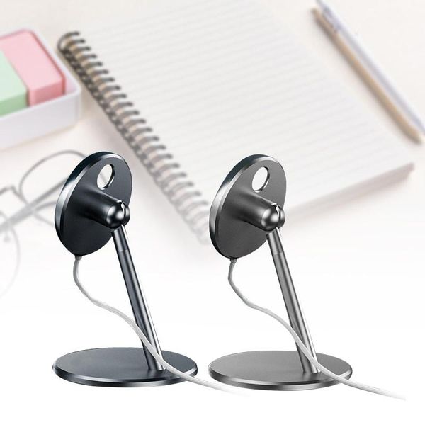 

portable fast charging bracket solid color wireless phone holder for mobile charger silicone aluminum alloy cell mounts & holders