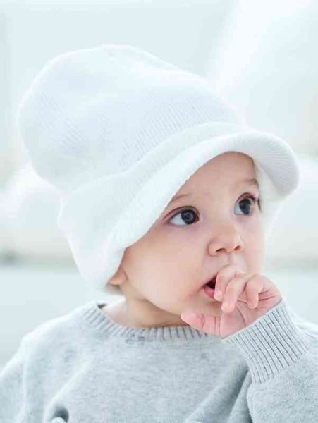

baby minimalist solid hat she01, Yellow