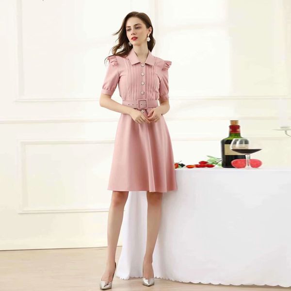 

dress autumn fashion short-sleeved female short-sleeves thin pink belt small working track, Black;gray