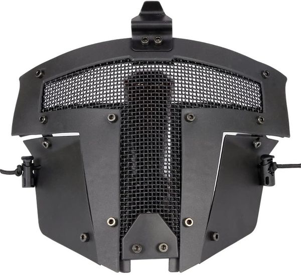 

tactical full face steel mesh mask fast helmet accessory protective mask