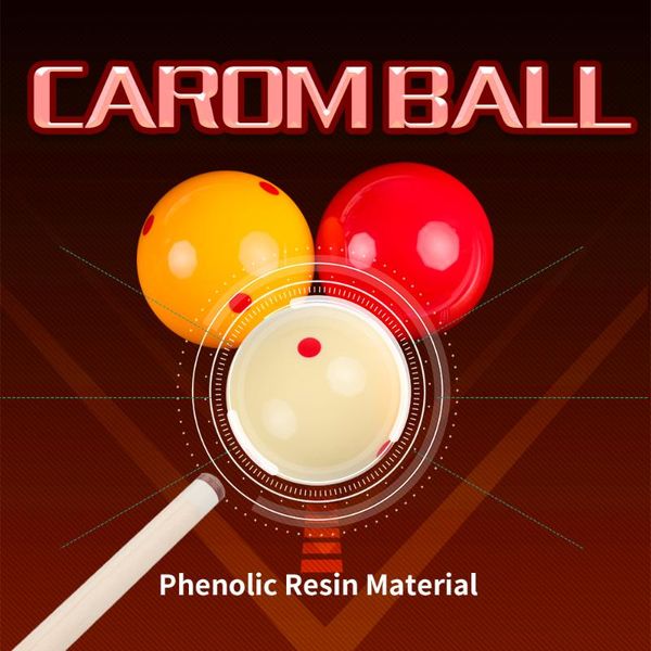 

korean 3 cushion game ball french carom billiard cue 6 dot-spot practice gaming 61.5mm accessories balls