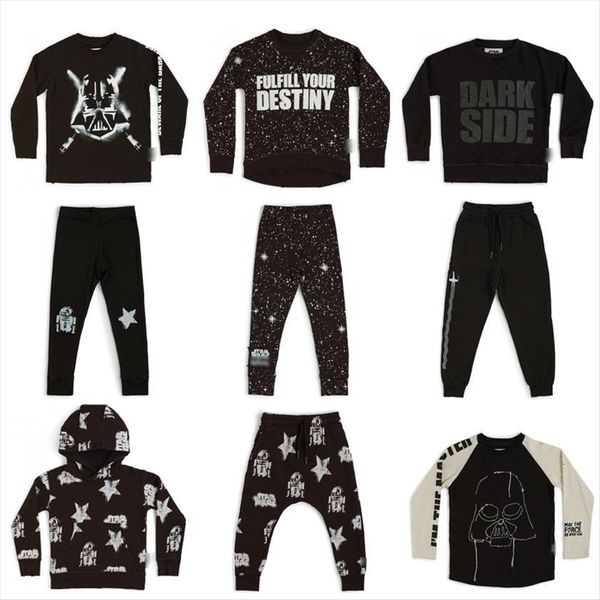 

kids sweaters spring brand design boys girls cute cool fashion print sweatshirts baby child cotton outwear clothes, Black