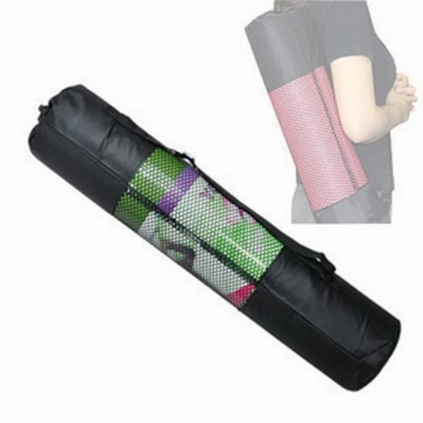 

yoga mats portable adjustable mat storage mesh it is lightweight, and washable. bag black 61cm patchwork