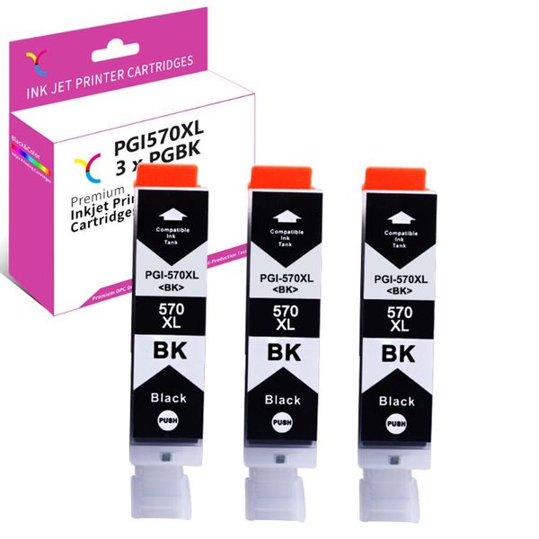 

black for canon pgi-570xl pgbk compatible mg5750 mg6852 ts ts5051 ts6051 mg5751 mg6850 ts5055 ts6050 mg5752 ink cartridges