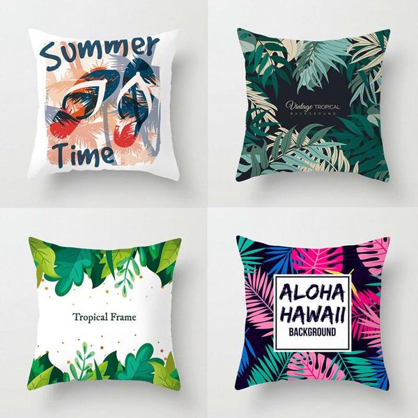 

cushion/decorative pillow 45x45cm square throw case decor waist plant letter sofa polyester home cushion cover