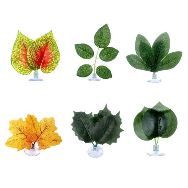 

decorations 2pcs fish tank aquarium artificial leaf betta rest spawning ornamental plant hide play bed habitat m12 21 drop