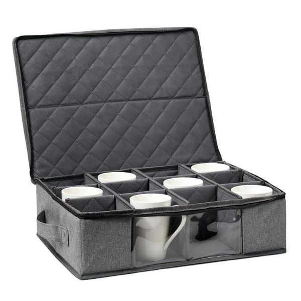 

storage bottles & jars multi-compartment coffee mug box teacup pouch milk tea cup container portable set kitchen