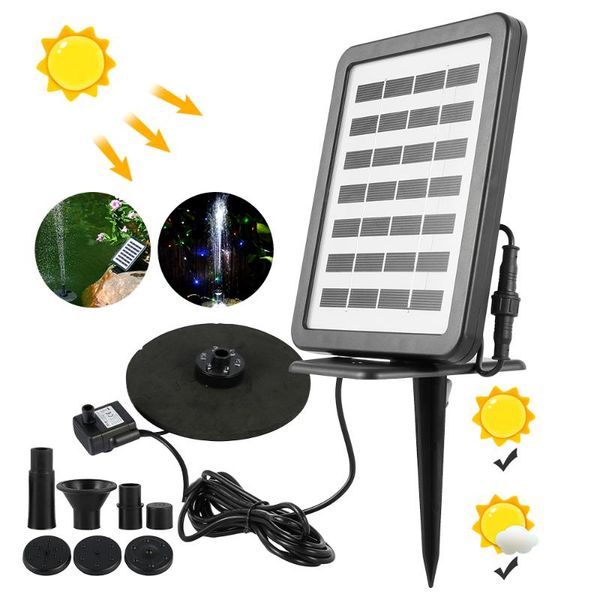 

mini solar fountain garden pool pond floating water outdoor bird bath bonsai rockery decor fast ship decorations