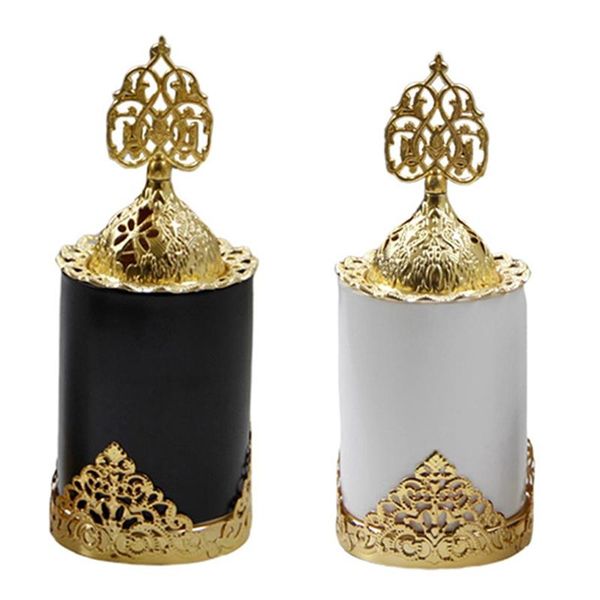 

fragrance lamps nordic ceramics incense burner holder,metal arabic style burner,for home decorative,luxury ornaments