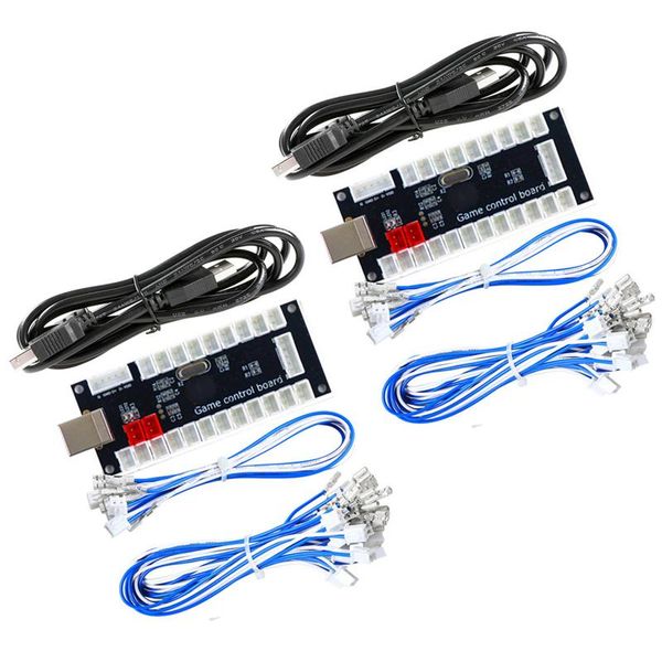 

game controllers & joysticks 2 players encoder diy arcade kit joystick chip pc controller for mame and raspberry pi stick control