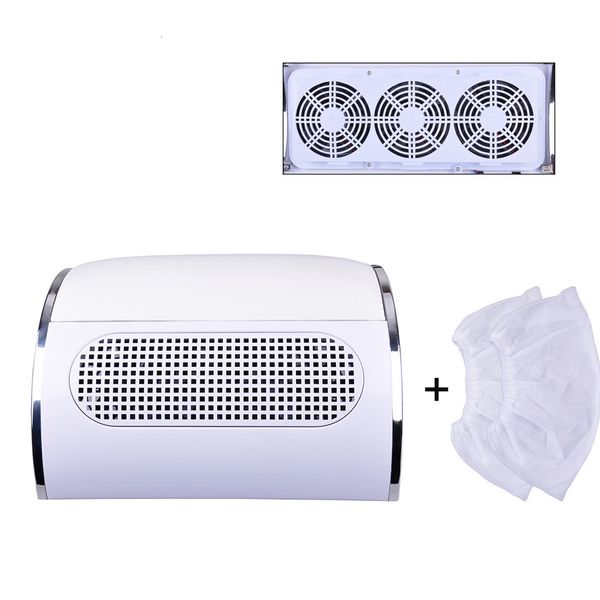 

nail art equipment dust collector professional machine 40w vacuum cleaner 3 fan powerful low noise salon tool vxsf, Silver