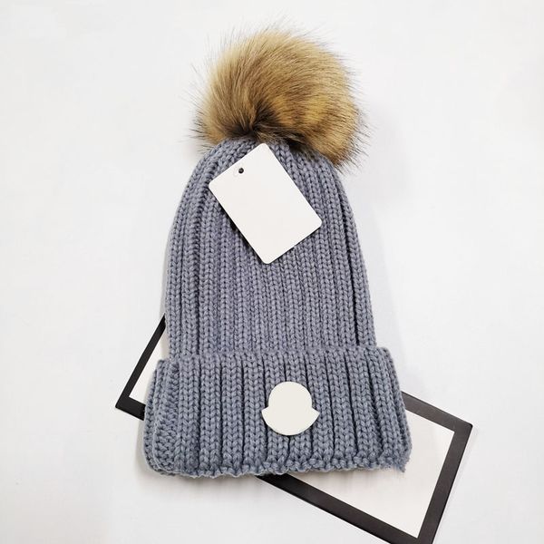 Monclari Hat Luxury Beanie En Kaliteli Tasarımcı Kid Caps Tasarımcı Beanie Hat Sıcak Kış Kapağı Çocuk Beanies Örgü Çocuk Şapkalar Uygun