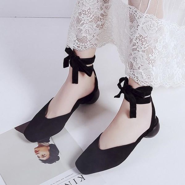 

dress shoes spring woman pumps cross-tied ankle strap wedding party fashion high heels ladies office concise sandals y21-83, Black