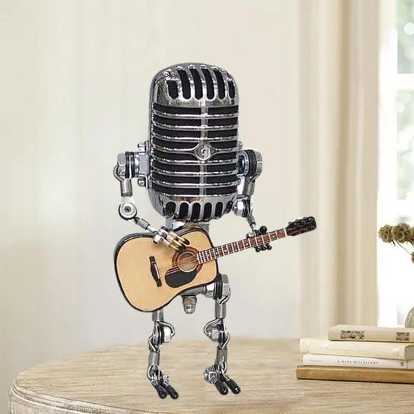 

garden decorations model figure superior texture robot lightweight novelty realistic microphone guitar creative toy figurine