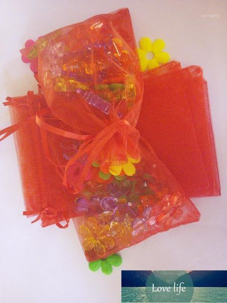 Wrap regalo 20*30 cm 100pcs/lotto sacche da imballaggio gioiello rosso all'ingrosso borse da organza disegnabili borse per matrimoni