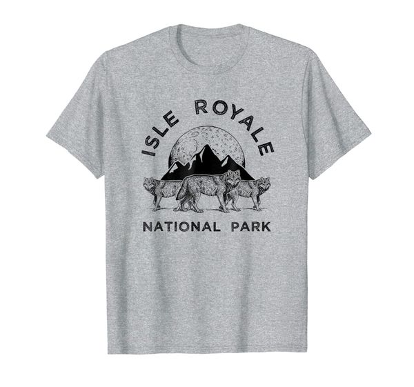 

isle royale park wolf t-shirt, northwest wolves tee apparel, White;black