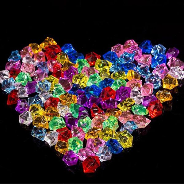 

decorations 500g color mixing artificial acrylic crystal stone color-clear simulation aquarium fish tank decoration accessories