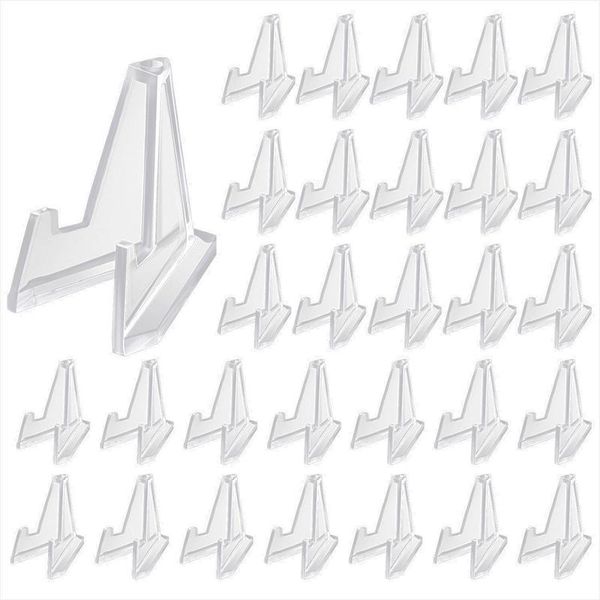 

jewelry pouches, bags 30pcs acrylic coin stands display easel holder challenge medal 3.6x0.6x2.7cm, Pink;blue