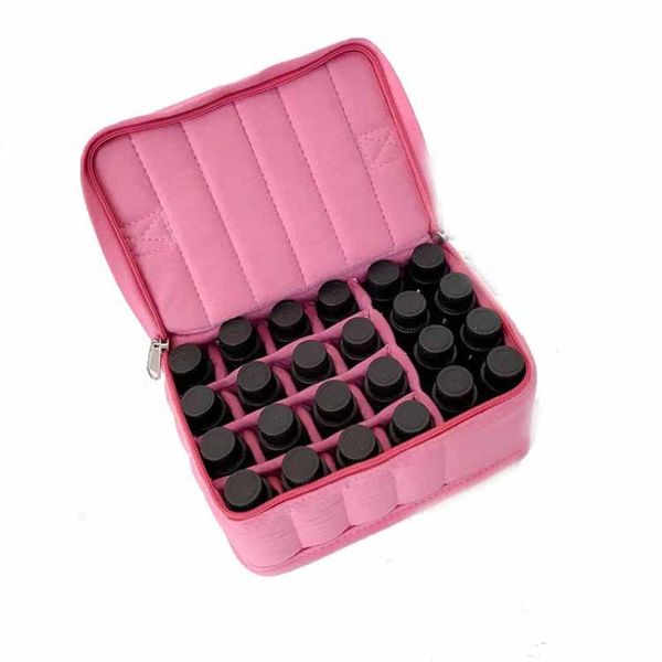 

lavender essential oil bag 16+1 large grid cosmetic storage bottle bags & cases