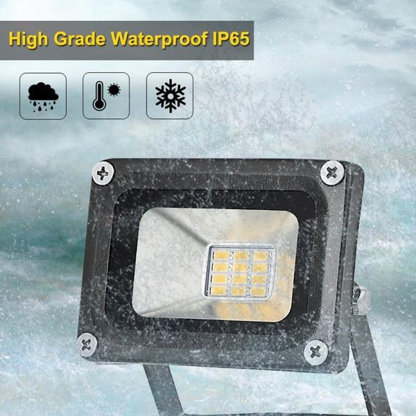 

floodlights led wall light flood outdoor 20w work 110/240v ip65 waterproof 800lm 6000-6500k garden courtyard