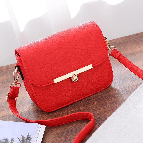 

evening bags fashion solid color small flap crossbody for women qualited ladies pu leather handbags shoulder bag simple messenger