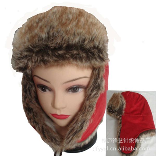 

wool thickened winter warm lei feng hat, Blue;gray