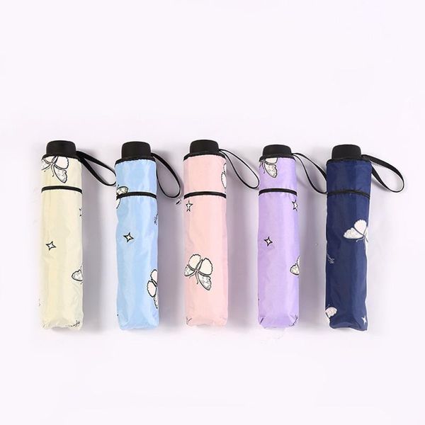 

umbrellas kokobin creative sunscreen and windproof umbrella when meeting water, small fresh foldable rain sun