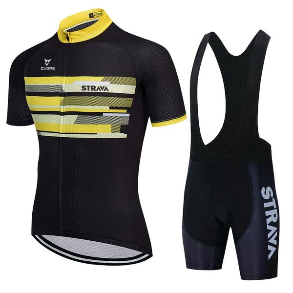 

cycling jersey suit men short sleeve sweatshirt 2021 premium quick-dry summer breathable team clothing racing sets, Black;blue
