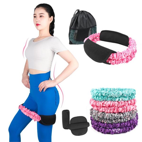

hip loop sports resistance band yoga booty strength training for gym leg workout squats fitness with protective sleeves pads bands