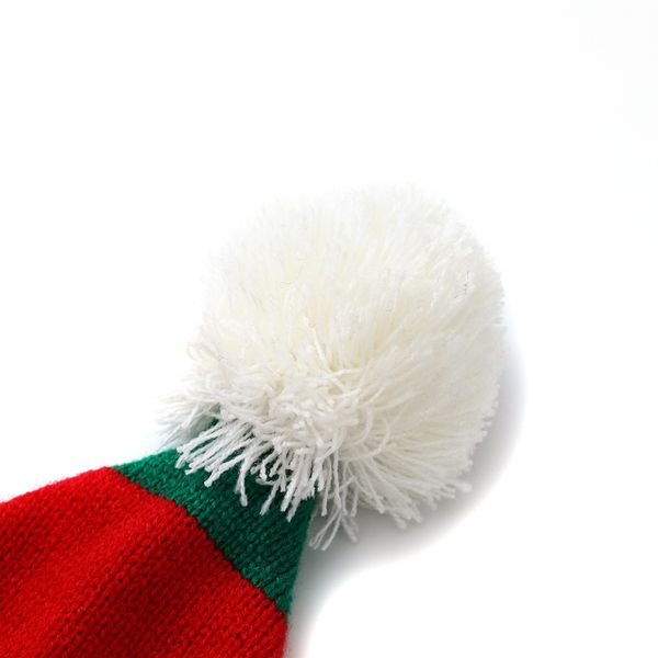 

15%off halloween hats 1-6 year old children christmas striped knitted woolen hat with fur ball bells lz368 50pcs ottie, Blue;gray